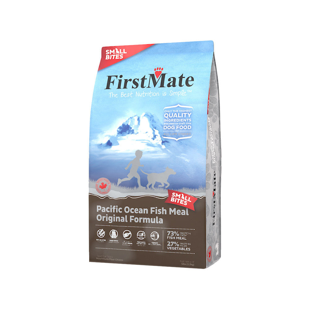 Firstmate Dog Limited Ingredient Grain Free Ocean Fish Original Small Bites 5Lb,