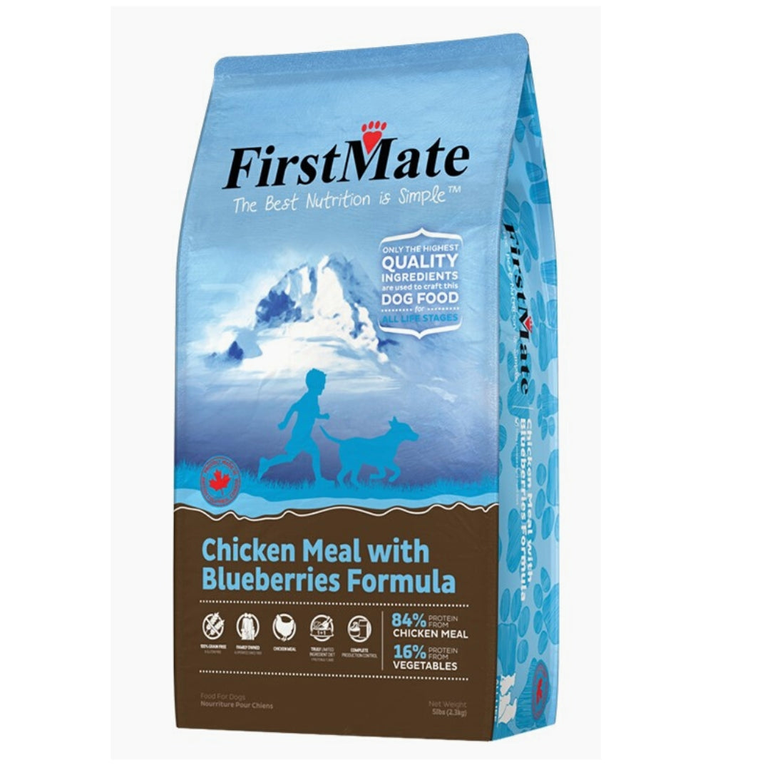 Firstmate Dog Limited Ingredient Grain Free Chicken Blueberries 5Lb,