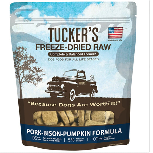 Tuckers Pork-Bison-Pumpkin; 14 oz,