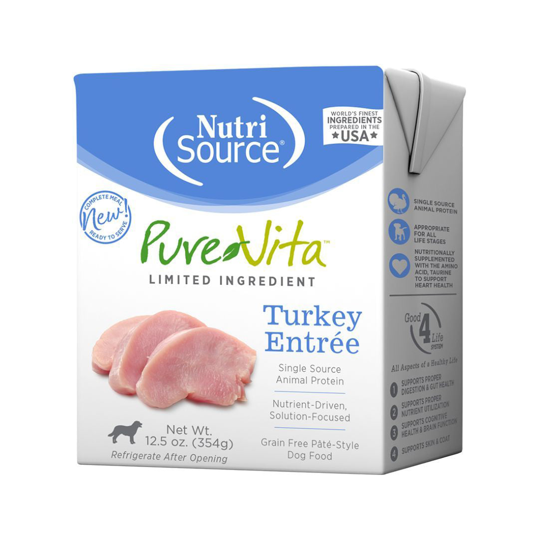 Pure Vita Dog Grain Free Turkey Entr������������������������e 12,5oz,