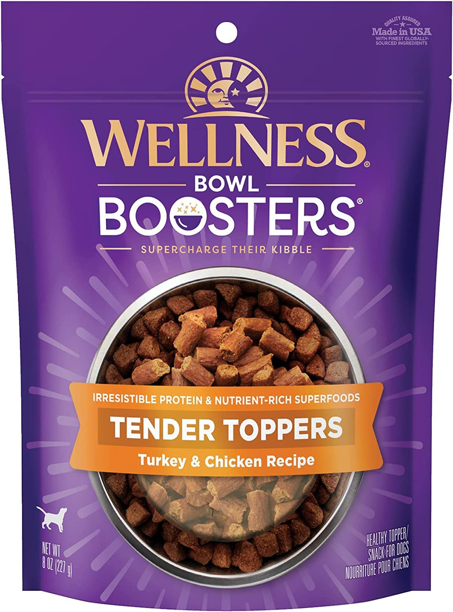 Wellness Bowl Bstr Tndr Topper Dog 8oz, Turkey Chicken