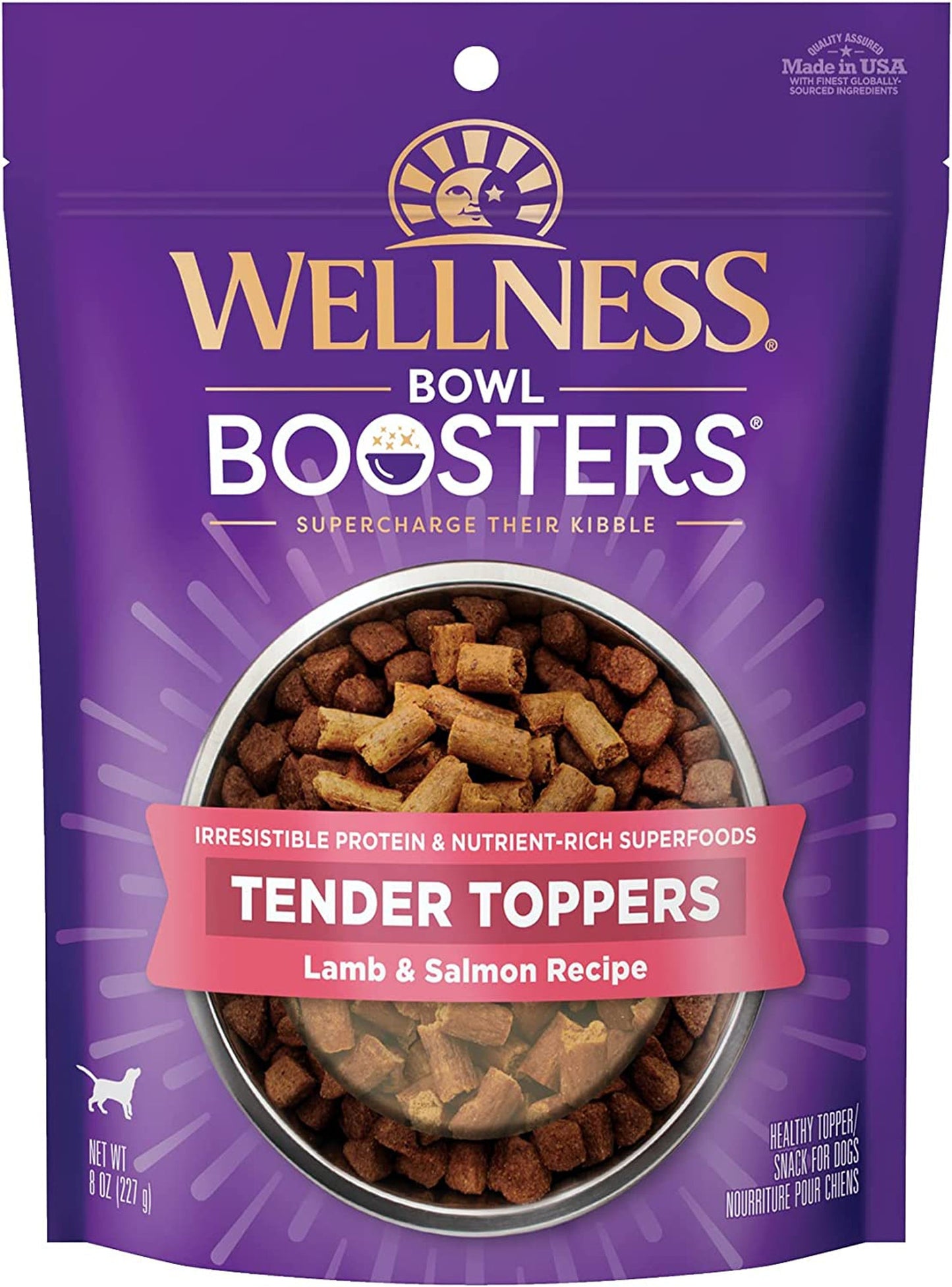 Wellness Bowl Bstr Tndr Topper Dog 8oz, Lamb Slmn