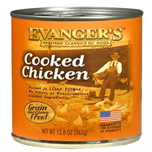 Evanger's Heritage Classic Wet Dog Food Cooked Chicken 12ea/12,8 oz, 12 pk
