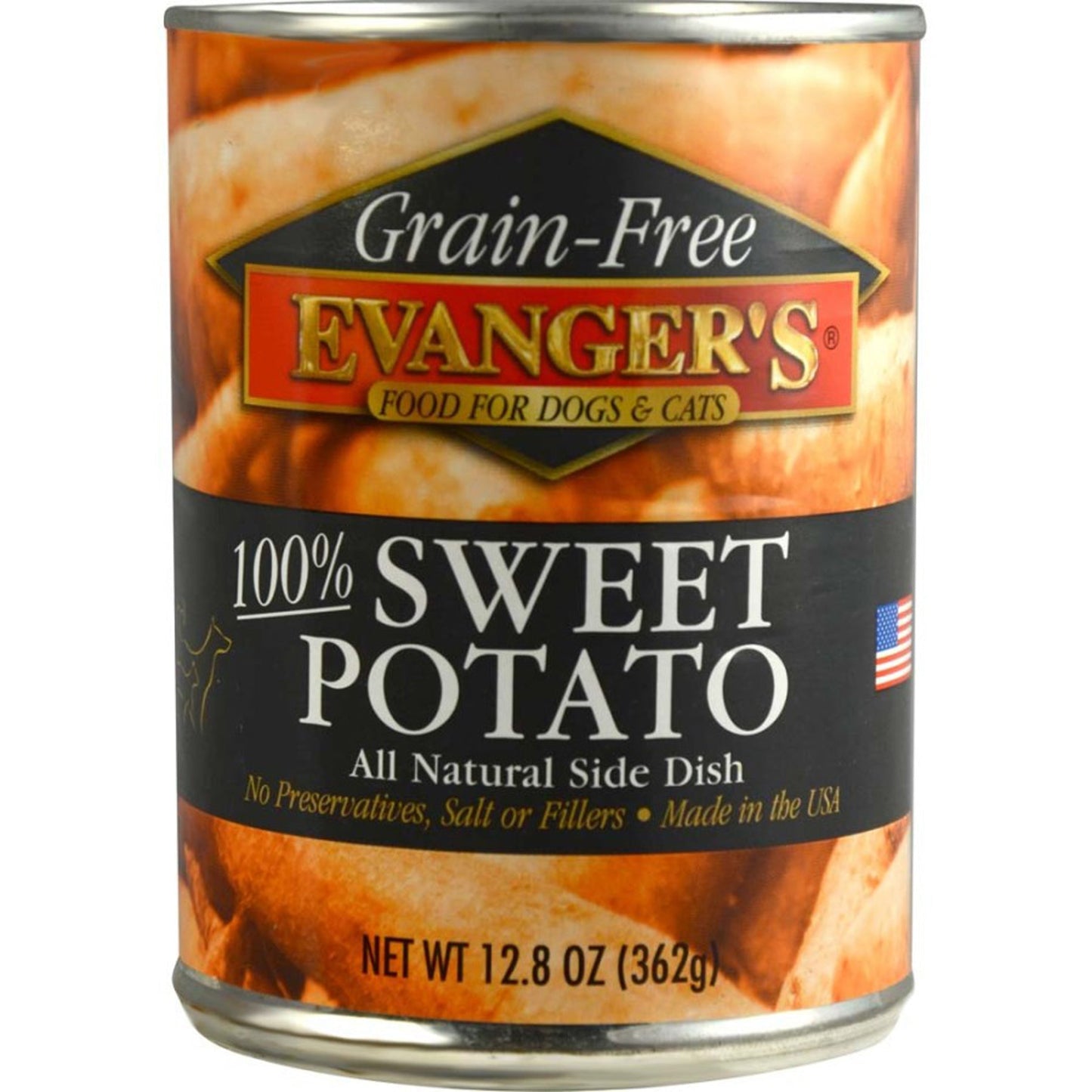 Evanger's Grain-Free Wet Dog & Cat Food Sweet Potato 12ea/12,8 oz, 12 pk