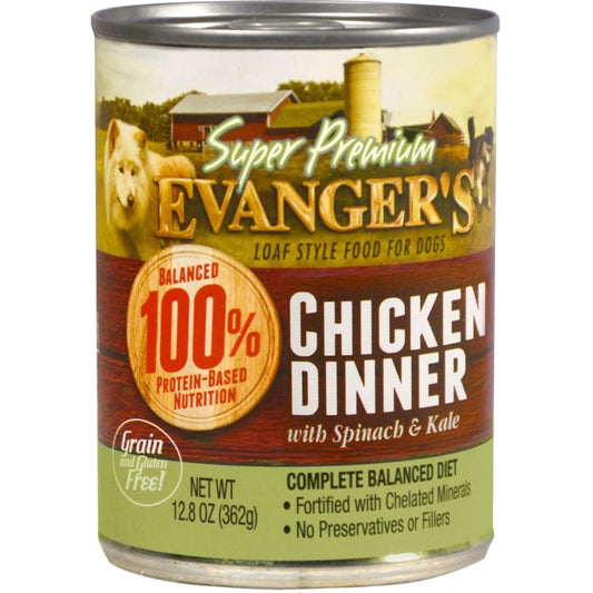 Evanger's Super Premium Wet Dog Food Chicken 12ea/12,8 oz, 12 pk