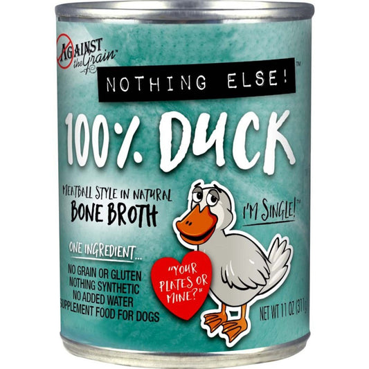 Against the Grain Nothing Else 100% One Ingredient Adult Wet Dog Food Duck 12ea/11 oz