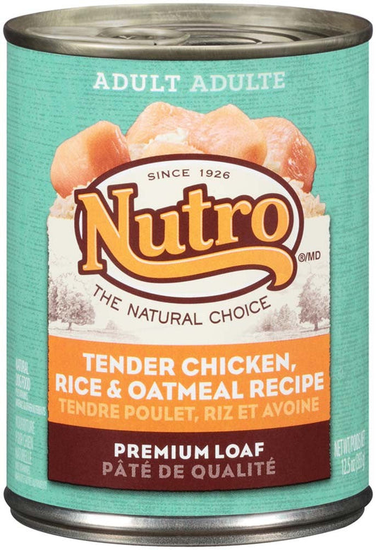 Nutro Products Premium Loaf Adult Wet Dog Food Chicken, Potato, Carrot & Pea 12ea/12,5 oz, 12 pk