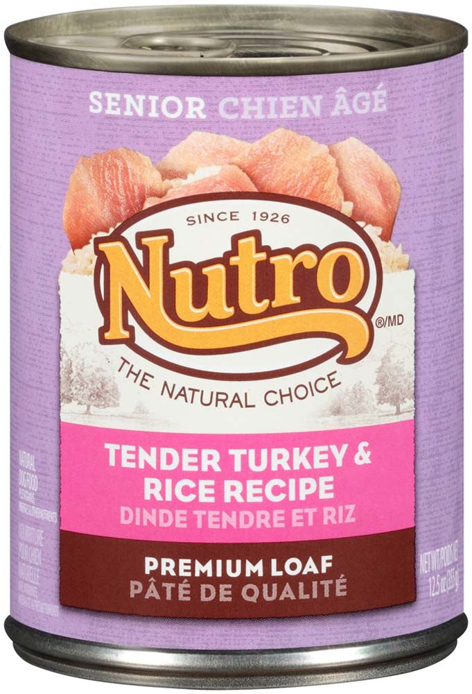Nutro Products Premium Loaf Adult Wet Dog Food Turkey, Sweet Potato & Green Bean 12ea/12,5 oz, 12 pk