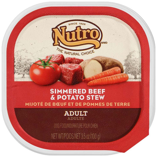 Nutro Products Grain Free Cuts in Gravy Adult Wet Dog Food Beef & Potato Stew 24ea/3,5 oz, 24 pk