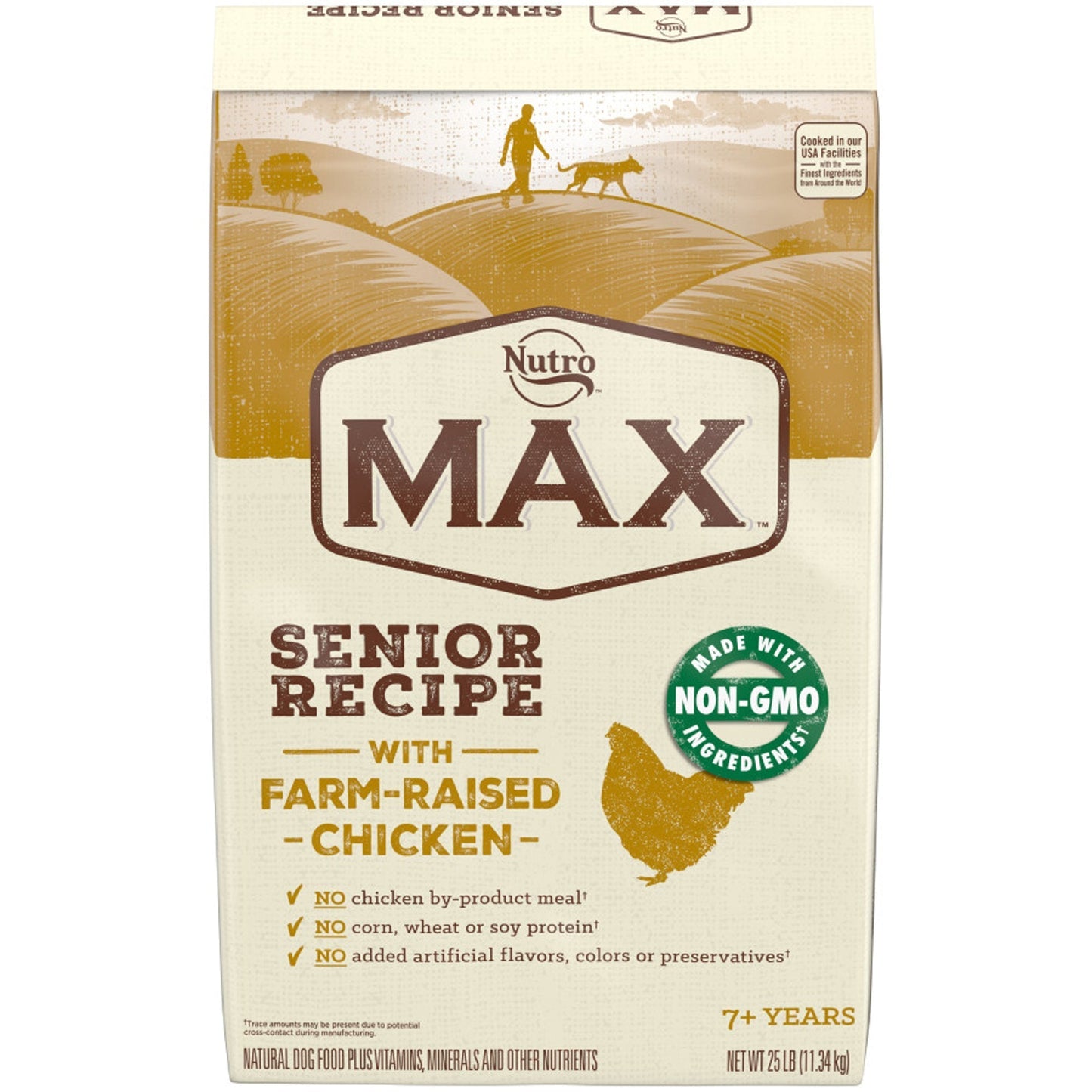 Nutro Products Max Senior Dry Dog Food Chicken 1ea/25 lb