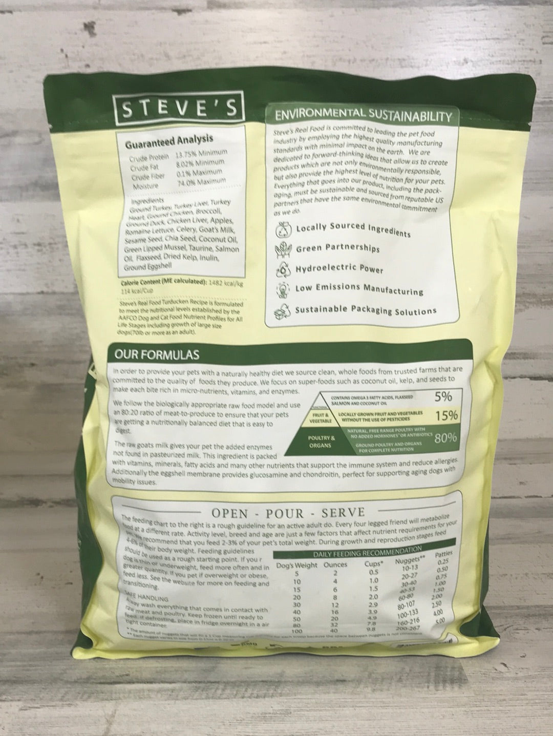 Steve's Real Food Turducken Diet Frozen Raw Dog Food