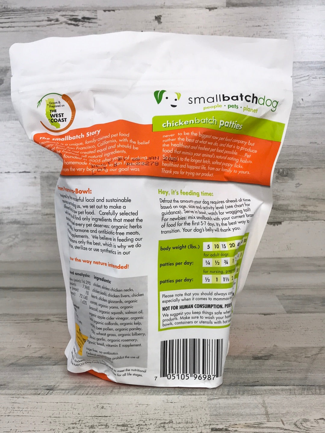 Smallbatch Chicken Frozen Raw Dog Food