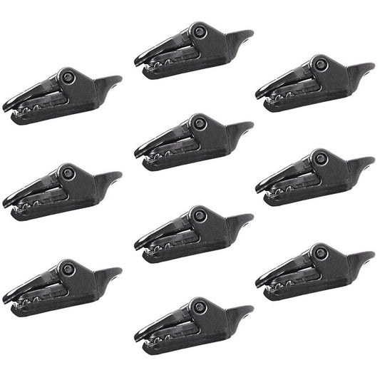 10 Pcs Alligator Clips Professional Plastic Carabiner Heavy Duty Grip Lock Awning Portable Tent Accessories for Outdoor Hiking