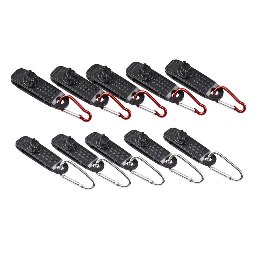 10 Pieces Durable Tarp Clips Awnings Canopy Tarpaulin Tent Snaps Clamps Camping Sunshade Car Cover Hangers Tighten Accessories -