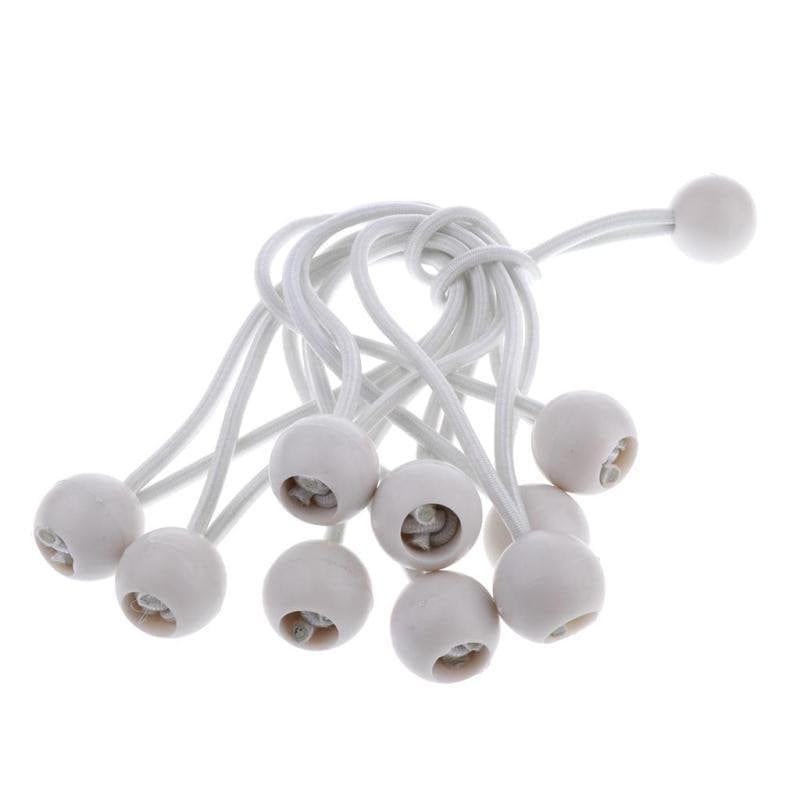10Pcs 162Mm 5Mm Heavy Duty Ball Bungee Cords Elastic Tie Ropes for Securing Canopy Tent Tarp
