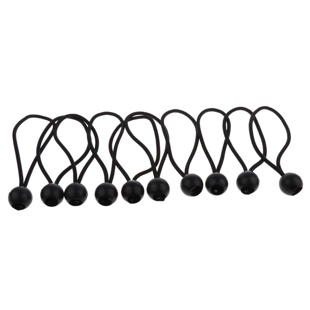 10Pcs 162Mm 5Mm Heavy Duty Ball Bungee Cords Elastic Tie Ropes for Securing Canopy Tent Tarp