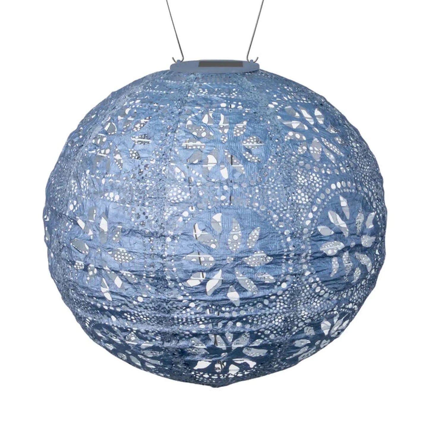 12" Boho Globe Solar Lantern