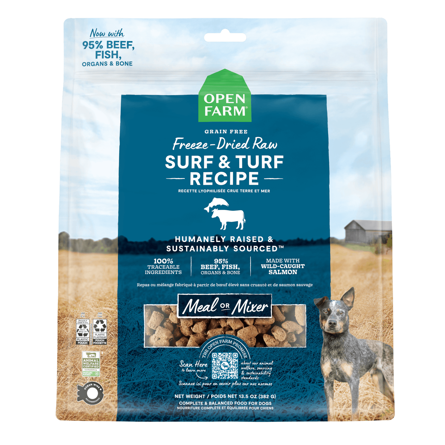 Open Farm Dog Food Surf & Turf Freeze Dried Raw
