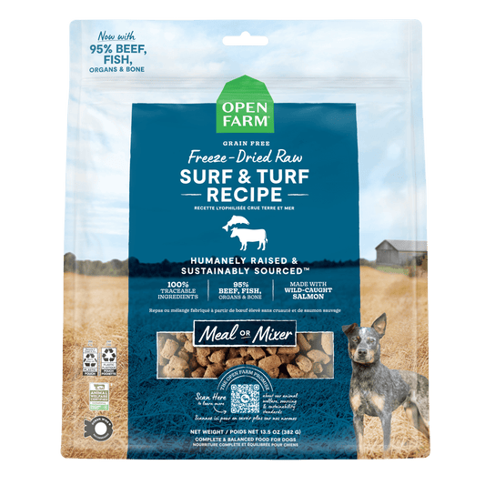 Open Farm Dog Food Surf & Turf Freeze Dried Raw