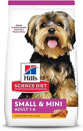 Hill's Science Diet Dry Dog Food, Adult, Small Paws For Small Breed Dogs, Chicken Meal & Rice, 4.5 lb. Bag