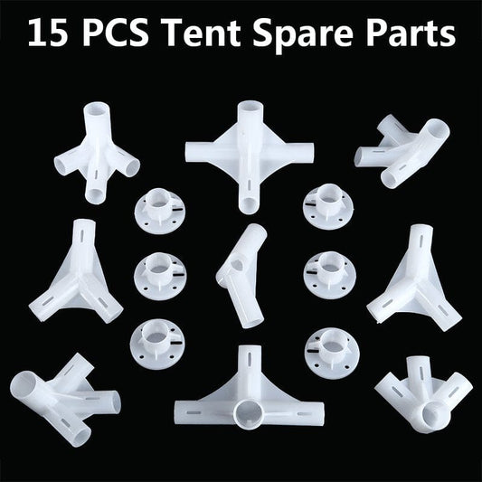 15X Spare Parts for 3X6M Gazebo Awning Tent Corner Center Connector Feet 25/19Mm