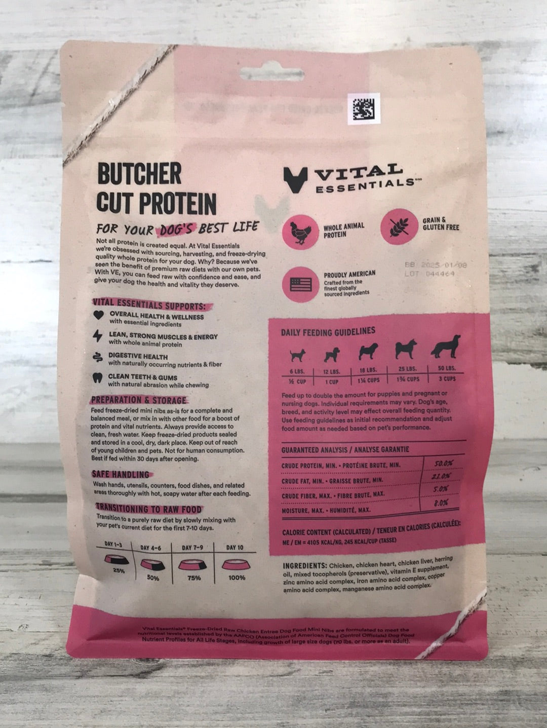 Vital Essentials Chicken Freeze Dried Raw Dog Food