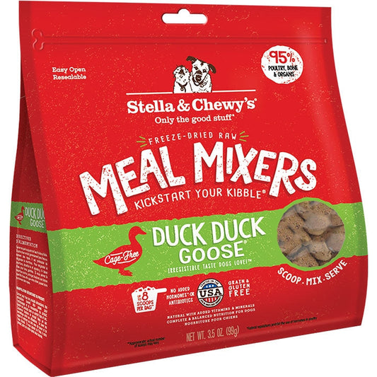 Stella And Chewys Dog Freeze-Dried Mixer Duck Goose 3,5oz,