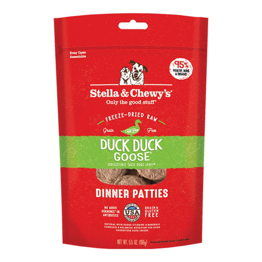 Stella And Chewys Dog Freeze-Dried Duck Dinner Patties 5,5oz,