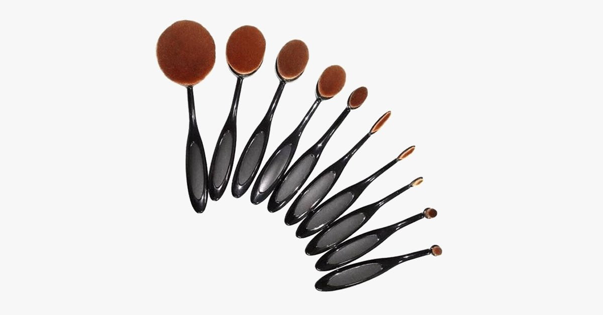 Oval Brush Ten Piece Set