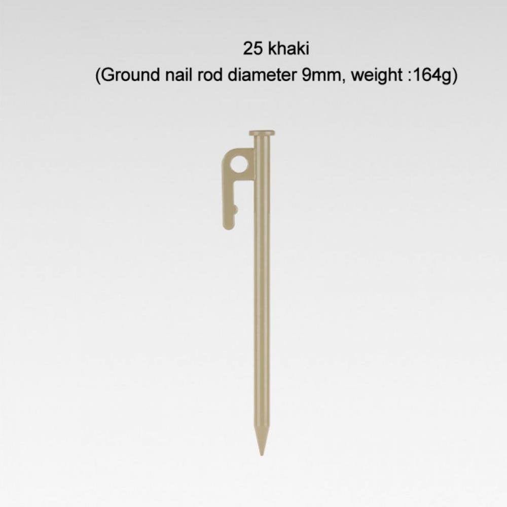 1Pc Tent Pegs High Hardness Camping Pegs Tent Accessories Khaki 30Cm/11.81"