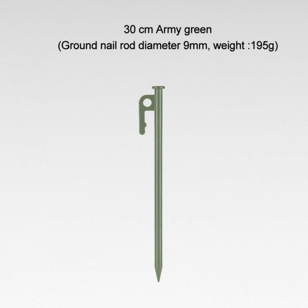 1Pc Tent Pegs High Hardness Camping Pegs Tent Accessories Khaki 30Cm/11.81"