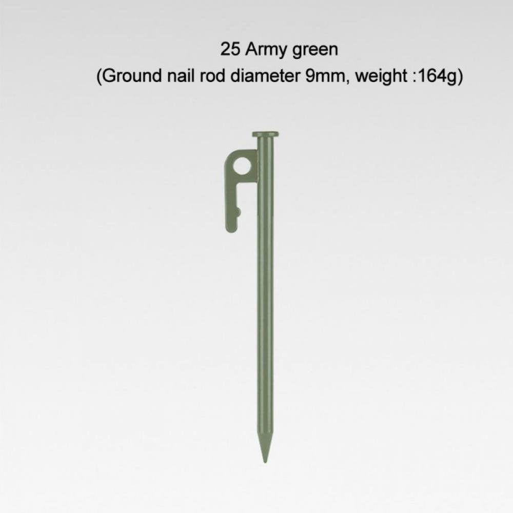 1Pc Tent Pegs High Hardness Camping Pegs Tent Accessories Khaki 30Cm/11.81"