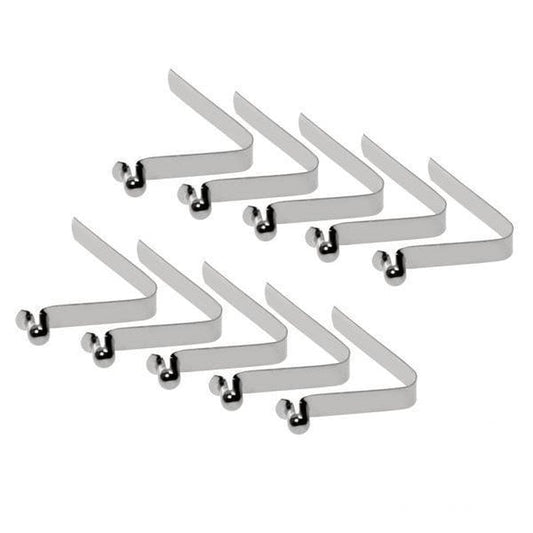 2X 10 Pack Tent Pole Push Button Spring Snap Clip Locking Tube Pin