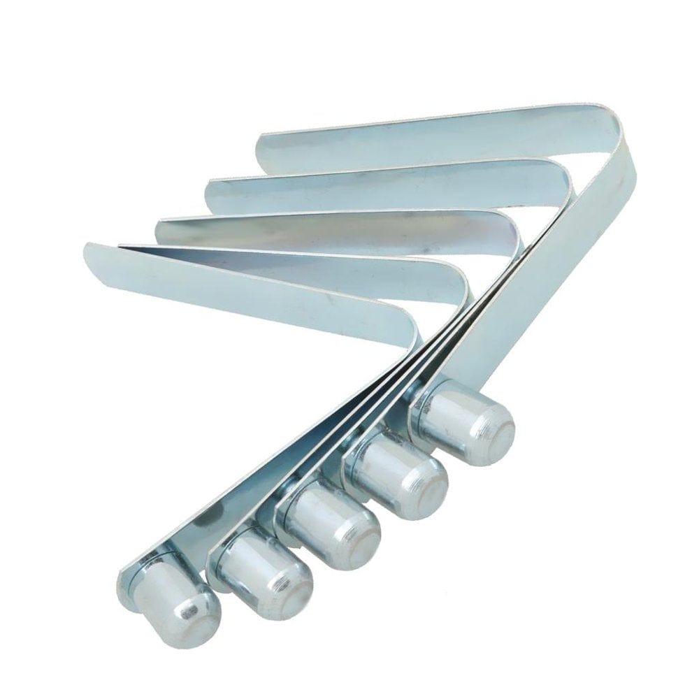 5 Stainless Steel Paddle Tent Pole Push Button Spring Snap Clip Locking Tube Pin - Colors, 6MM X 7MM