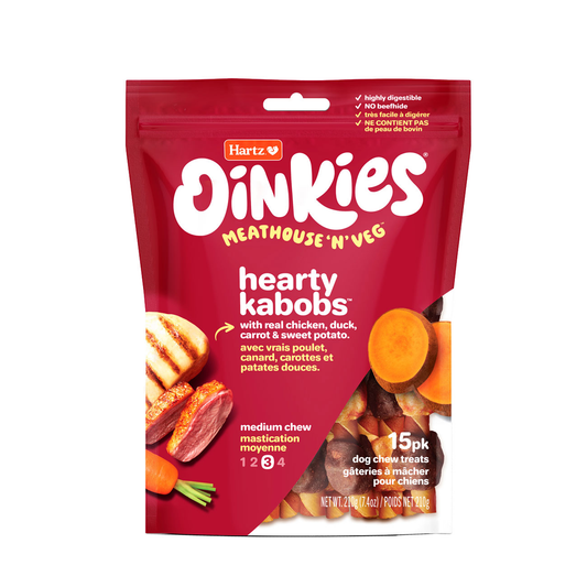 Hartz - Oinkies Hearty Kabobs - Meat & N Veg | 15 pk