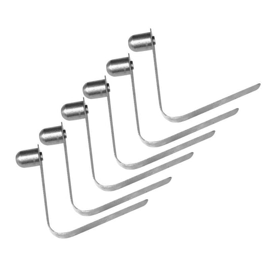 6 Pieces 8Mm Stainless Steel Kayak Paddle Spring Clips Outdoor Camping Awning Tent Pole Snap Button Clips Single End