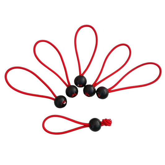 6 Pieces Heavy Duty Bungee Ball Cord Tarp Tent Tie down Tope Red 6 Inch