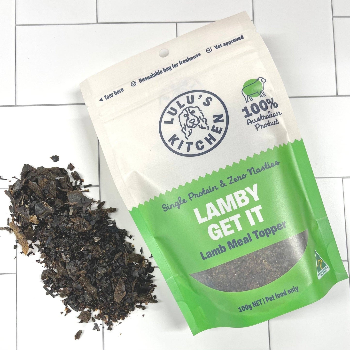 DOG TREATS | Rover Pet Products: Meal Topper and Enhancer - Lamby Get It - Lamb (100g)