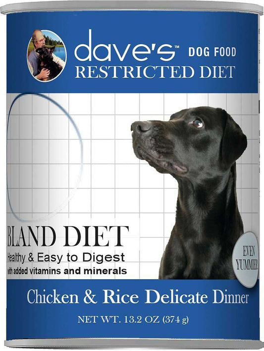 Dave's Pet Dog Restricted Diet Bland  Chicken And Rice 13,2oz, (Case Of 12)