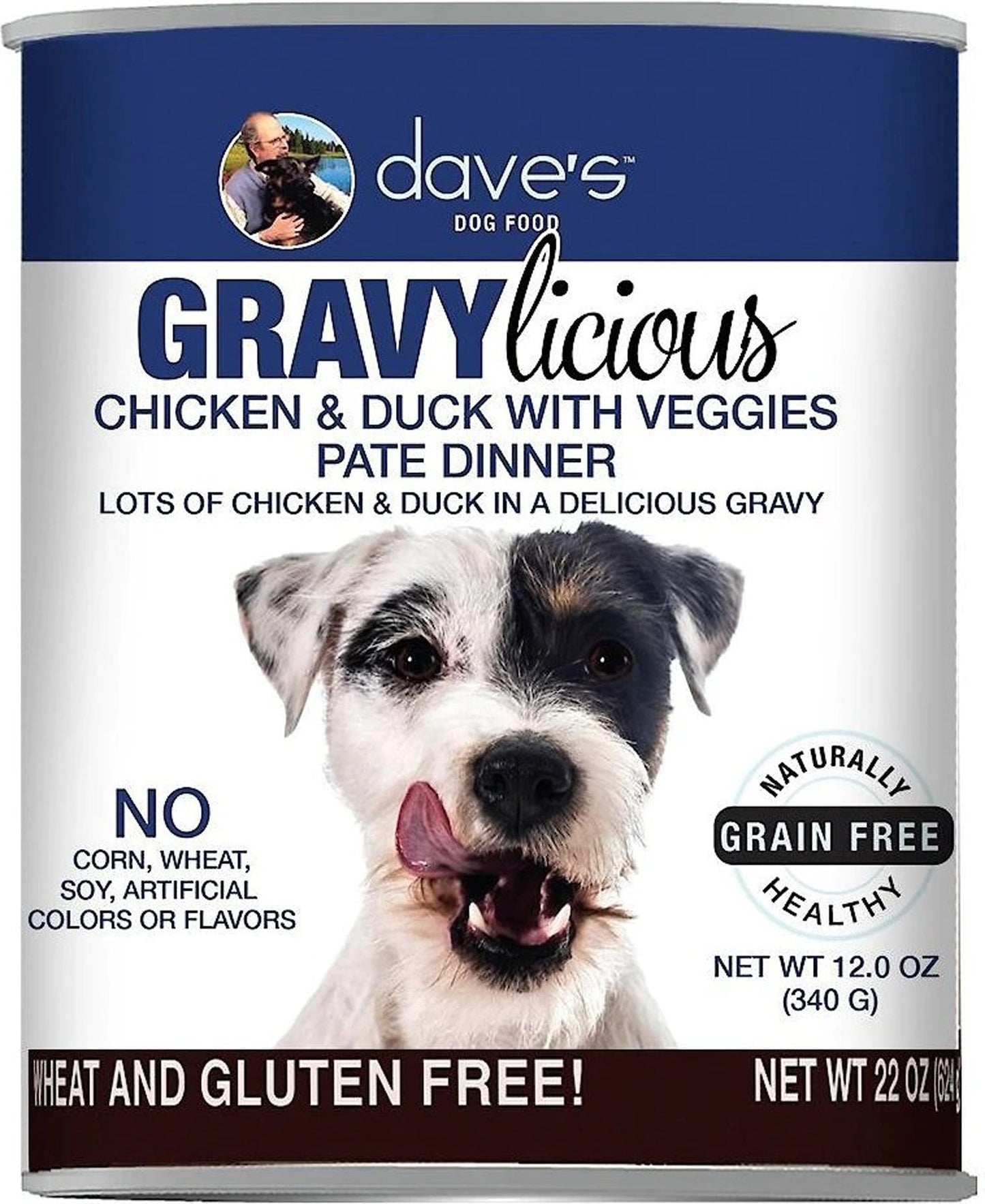 Dave's Cat's Dog Grain Free Gravylicious Chicken And Duck 12oz, (Case Of 12)