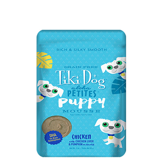 Tiki Pets Dog Aloha Mousse Pup 3 oz,(Case Of 12)