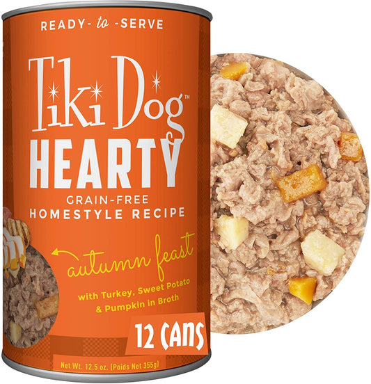 Tiki Pets Dog Hearty Autumn Feast 12,5oz, (Case Of 12)