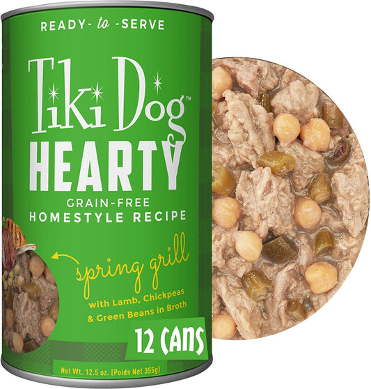Tiki Pets Dog Hearty Spring Grill 12,5oz, (Case Of 12)