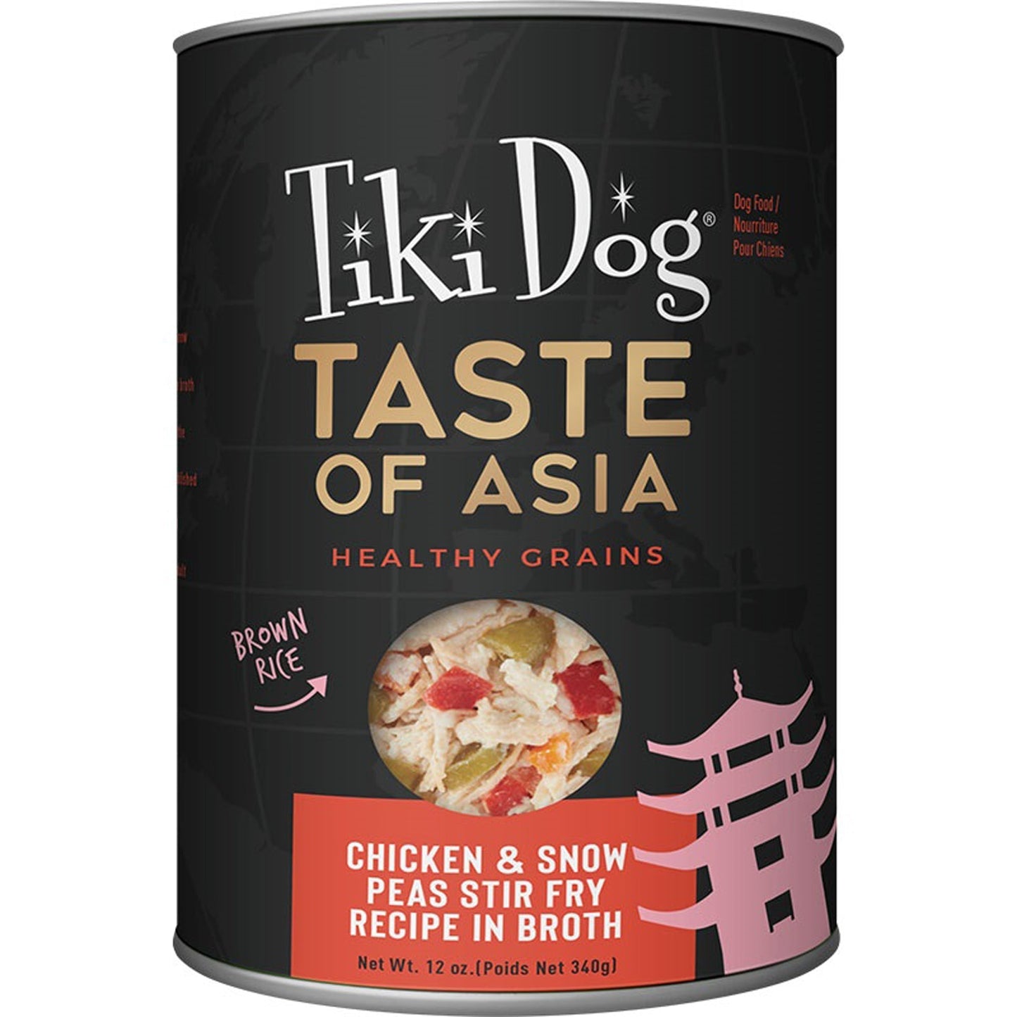 Tiki Pet Dog Taste Of The World Asian Chicken 12oz, (8 Case)