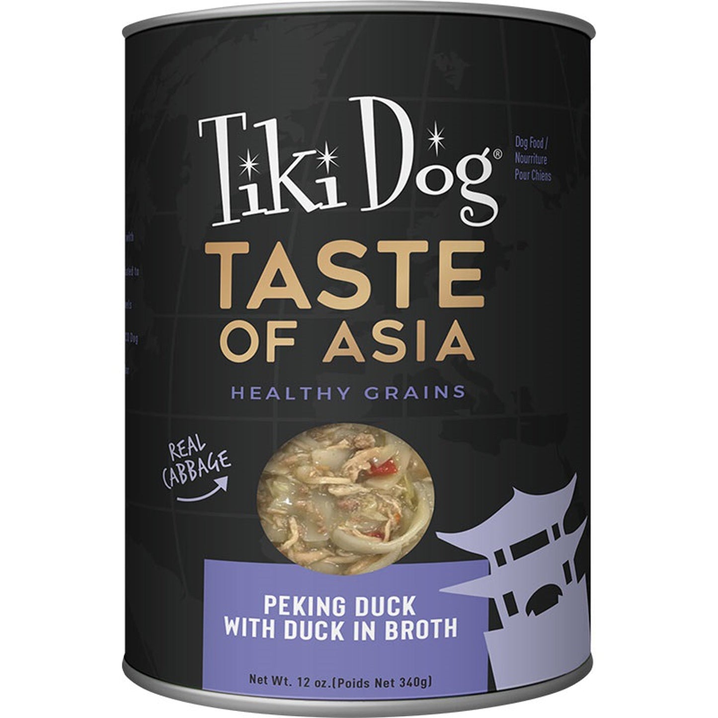 Tiki Pet Dog Taste Of The World Asian Duck 12oz, (8 Case)