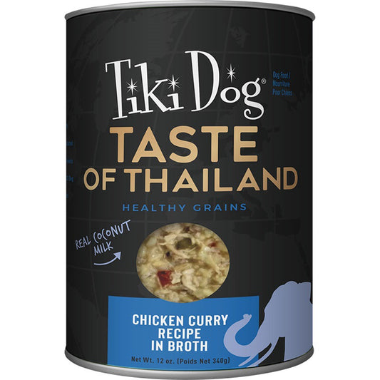 Tiki Pet Dog Taste Of The World Thailand Chicken 12oz, (8 Case)
