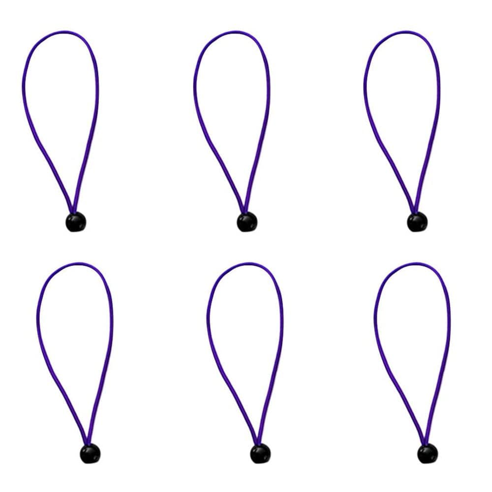 6Pcs/Set 15Cm/5.9 Inch Strong Durable Ball Bungee Cords Travel Luggage Ties Rope Tent Accessories - Green