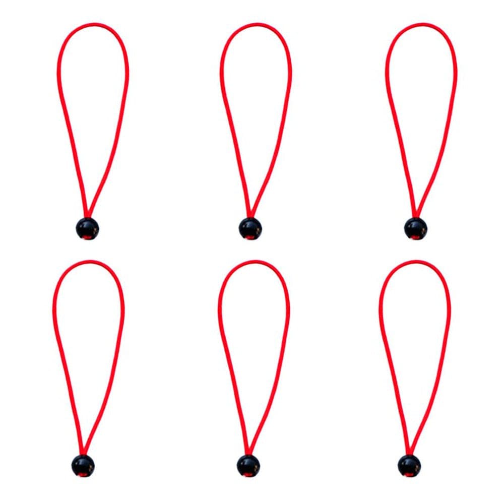 6Pcs/Set 15Cm/5.9 Inch Strong Durable Ball Cords Travel Luggage Ties Rope Tent Accessories - Blue