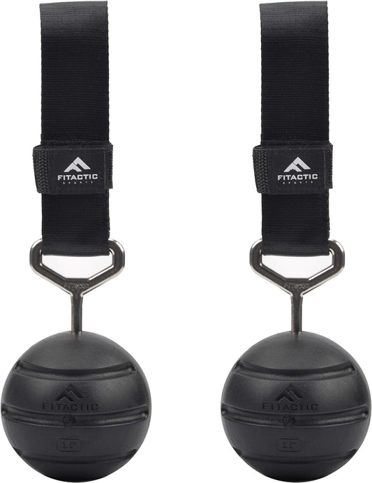 Rock Climbing Solid Training Cannonball Bomb Power Pull Up Ball Hold Grips for Straps for Finger, Forearm, Biceps, Back Muscles