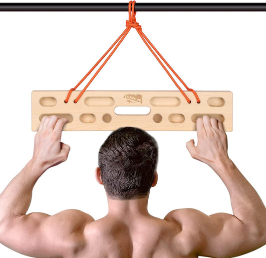 Rock Climbing Hangboard,LA KEN DU Portable Hang Board-Wooden Fingerboard Climbing for Finger Strengthener(Solid Beech)